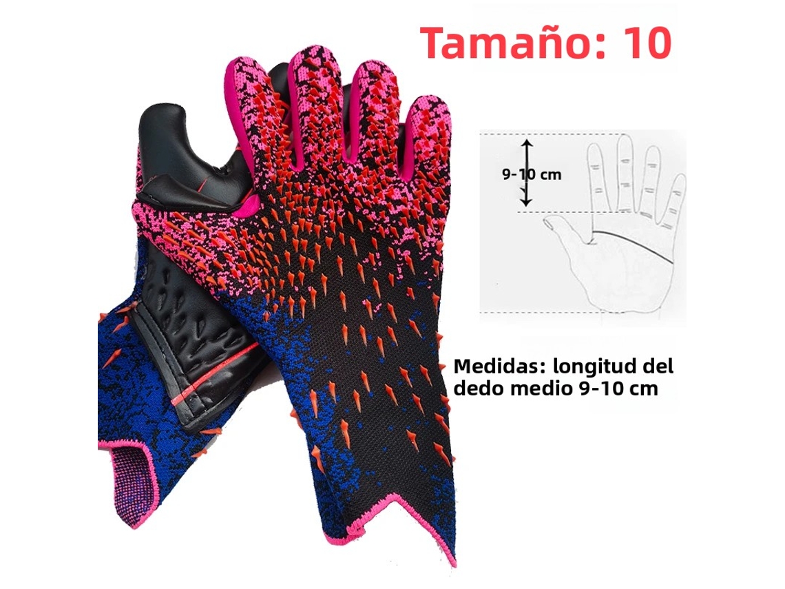(rojo 10cm) Guantes De Portero De Fútbol Profesional, Protección De Látex Engrosado