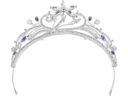 Tiara De Natal Leve Com Strass Brilhantes Em Liga Metálica E Cristais.