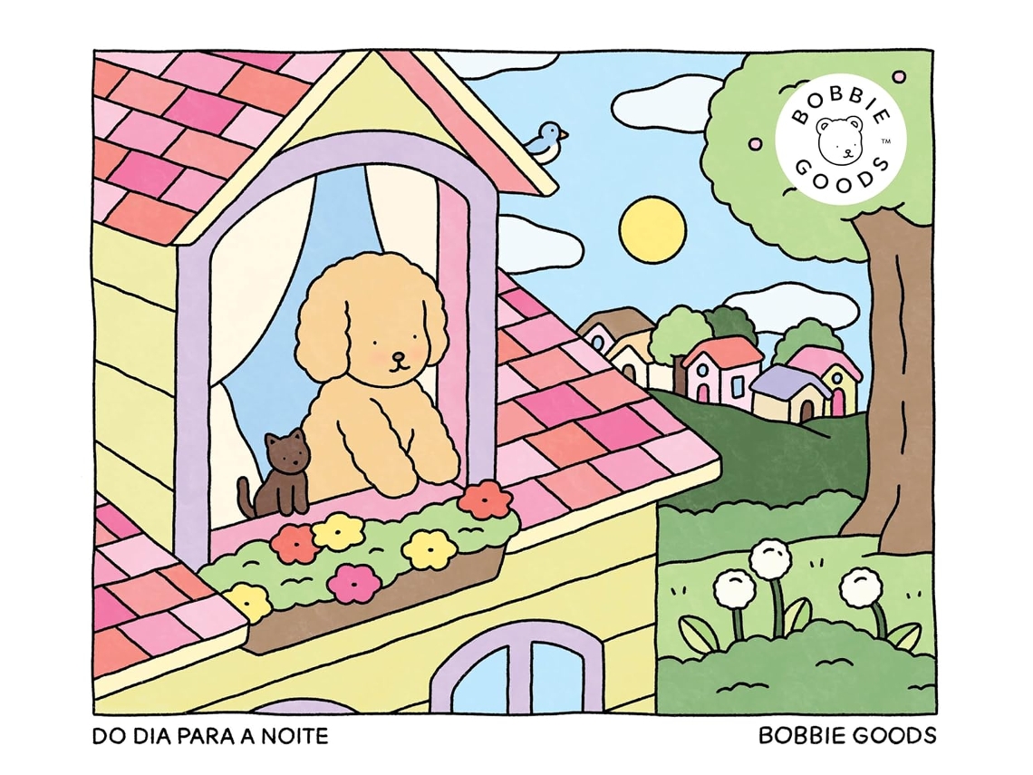 Libro Do Dia Para A Noite - Day To Night - Livro De Colorir Oficial Bobbie Goods Edição Oficial De Bobbie Goods (portugués)
