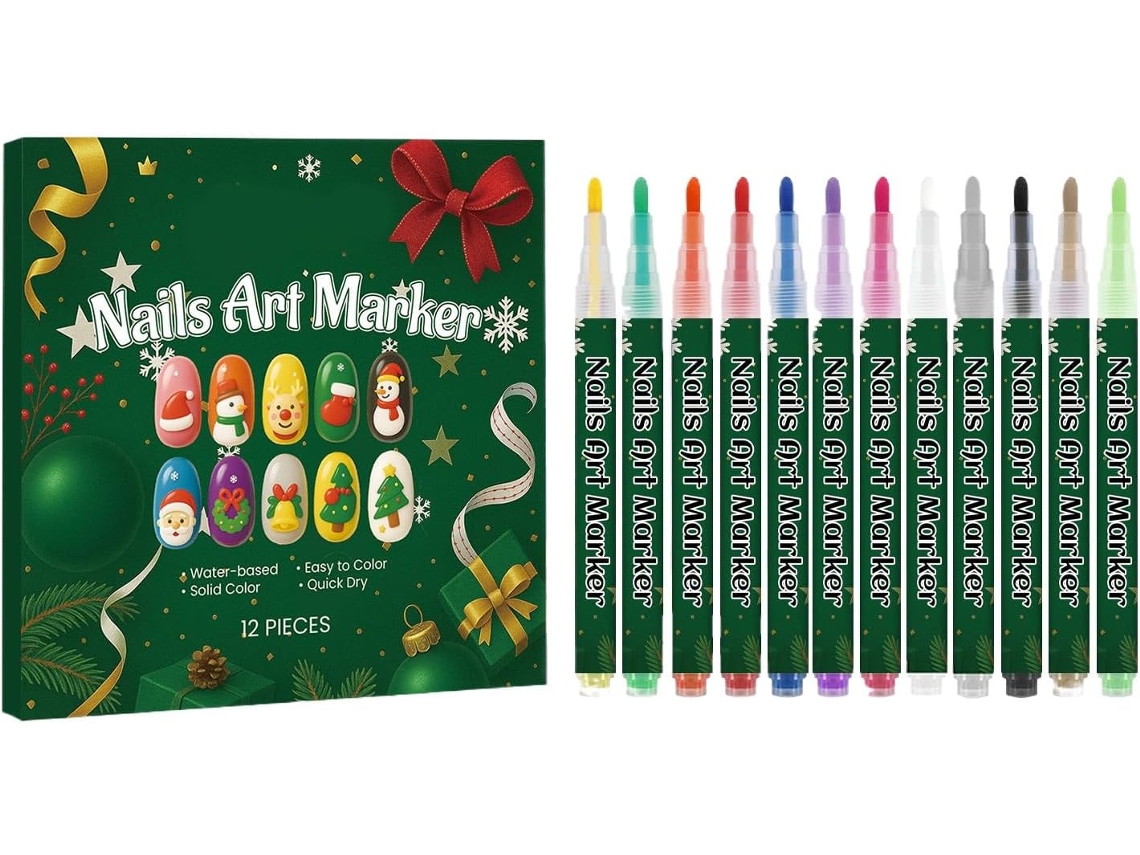 Stylos À Ongles, 12 Couleurs De À De Navidad