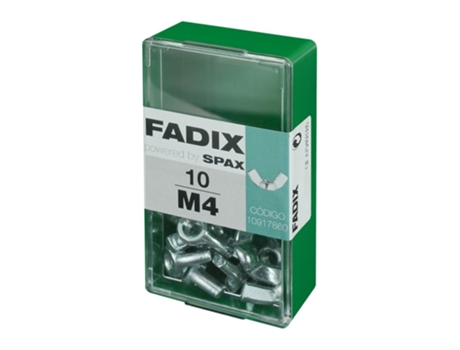 Caja S 10 Unidades. Tuerca Autoblocante Zinc M 4 Fadix CONFORHOME