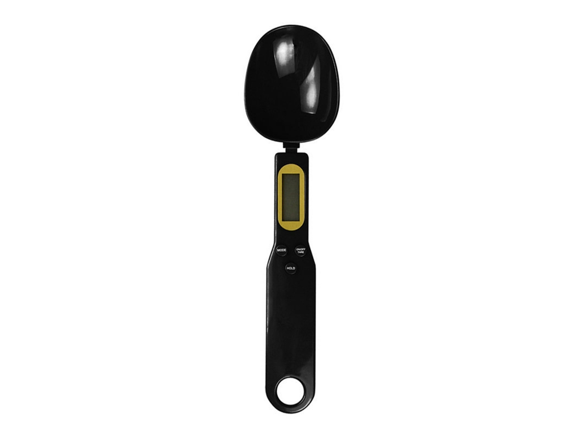 Cuchara De Cocina Digital Negra De 500 G/0,1 G, Báscula Electrónica Lcd, Taza Medidora Con Precisión De 0,1 G.