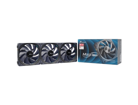 Conjunto de 3 Ventiladores Caja PC Seasonic Magflow 12cm