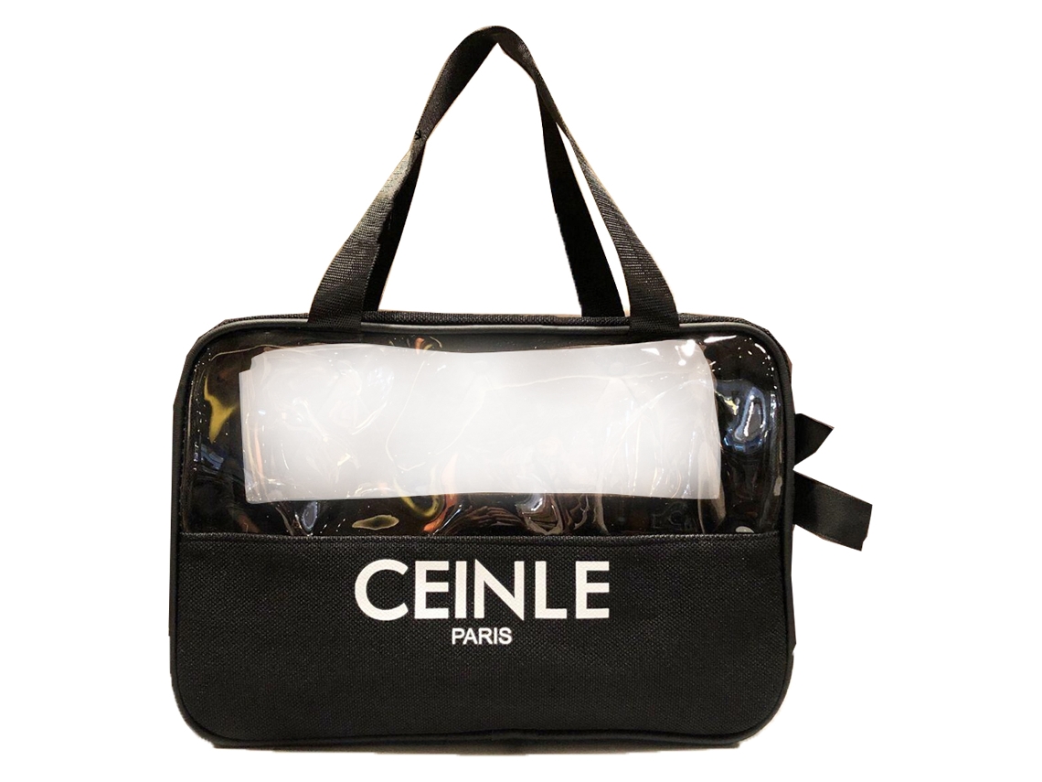 Neceser transparente de PU y lona, neceser de viaje, para mujeres y hombres NEVEANCE