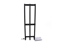 Toallero de pared de hierro negro con 3 barras