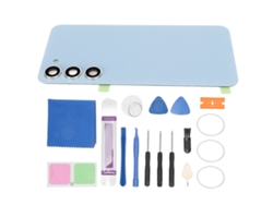 Kit De Cristal Trasero Con Prensa Para La Cubierta Trasera Del Teléfono Móvil Samsung Galaxy S23 Plus Azul