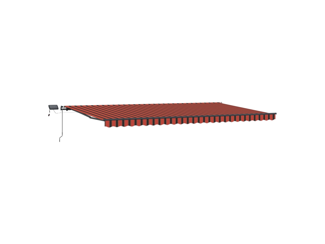 Maison Exclusive - Toldo Retráctil Manual Naranja Y Marrón 600 X 300 Cm Tela