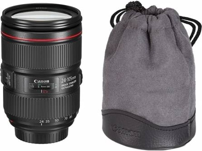 Objetivo CANON EF 24-105mm F4L IS II USM + Funda para lentes