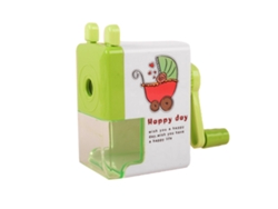 Mini Sacapuntas Manual Adorable Para Estudiantes Con Gran Capacidad Y Fácil Limpieza.
