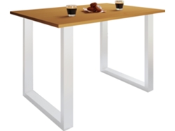 Mesa de comedor de madera Xona U mesa de cocina 140x50 Vcm