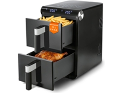 Zmh Freidora De Aire De 2 Compartimentos 11l Freidora De Aire De Doble Zona 13 En 1 Freidora De Aire De 2800w Con Pantalla Táctil Y Temporizador