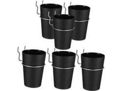 Kit De 6 Piezas Para Portavasos, Herramientas Para Portavasos, Ganchos, Hierro Y Abs.