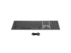 Teclado Bluetooth Sem Fio Com Teclado Numérico 110 Teclas Antideslizante Para Office Windows Android Os X
