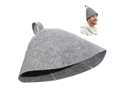 Rebe-2 Gorros De Sauna De Lana Gruesos Cómodos Ligeros Para Baño Y Ducha Unisex 32x24x0.5cm Gris