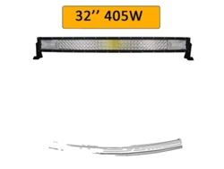 Barra de luz LED, diseño curvo, múltiples opciones de longitud, OEM inalámbrico de 32 pulgadas