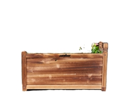 Jardinera de madera, espaciosa para verduras, fácil de montar, marrón OEM