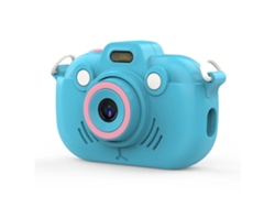 Cámara digital portátil Yizhood, 2.7k, 36 MP, 2 pulgadas, HD, IPS, enfoque automático, 600 mAh, con correa para el hombro (azul)