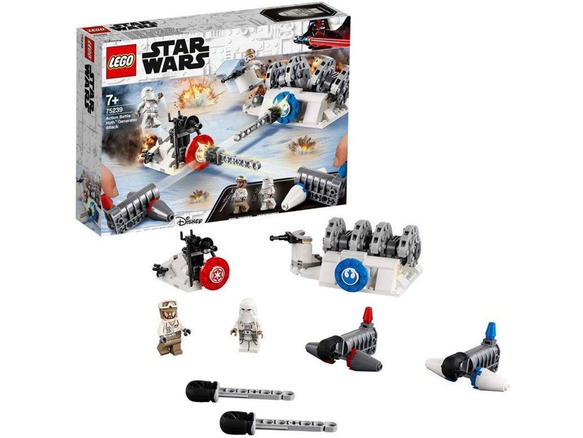 LEGO Star Wars: Action Battle Hoth Generator Attack - 75239 (Idade mínima: 7 - 235 Peças)