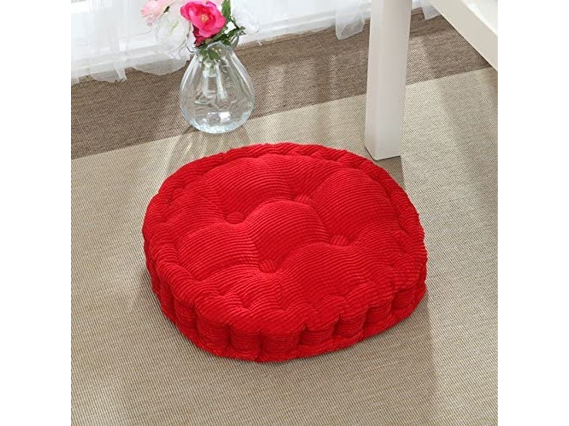 Almofada Redonda Confortável 40x40cm Para Lar Cozinha Jardim Escritório Cadeira Macia Anti-desgaste Tela Quente