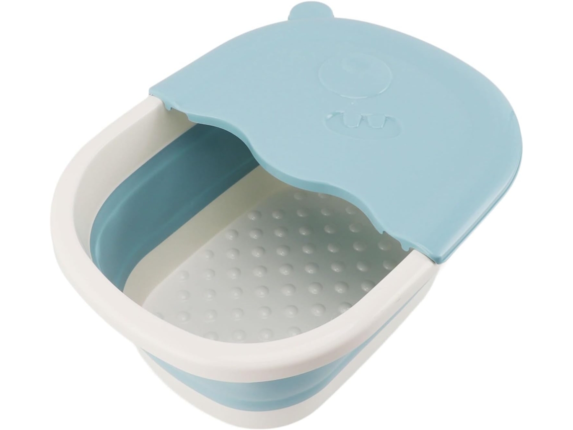 Baño De Pies Plegable Con Masaje De Puntos De Acupuntura, Multifuncional (azul)
