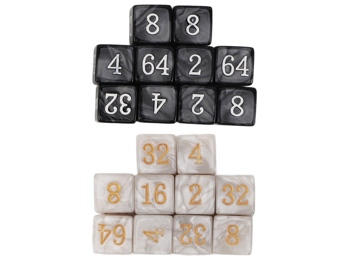 20 Dados De Plástico Numerados Con Esquinas Cuadradas Para Juegos De Mesa Y Enseñanza De Matemáticas.