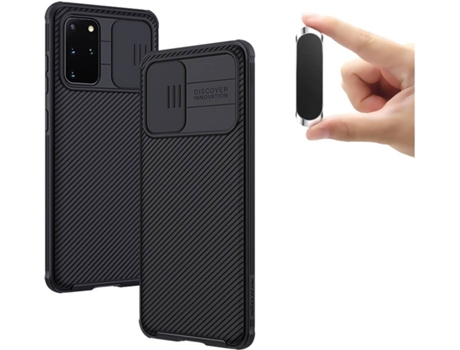Carcasa y Soporte Samsung S20 Plus Camshield Nillkin Negro