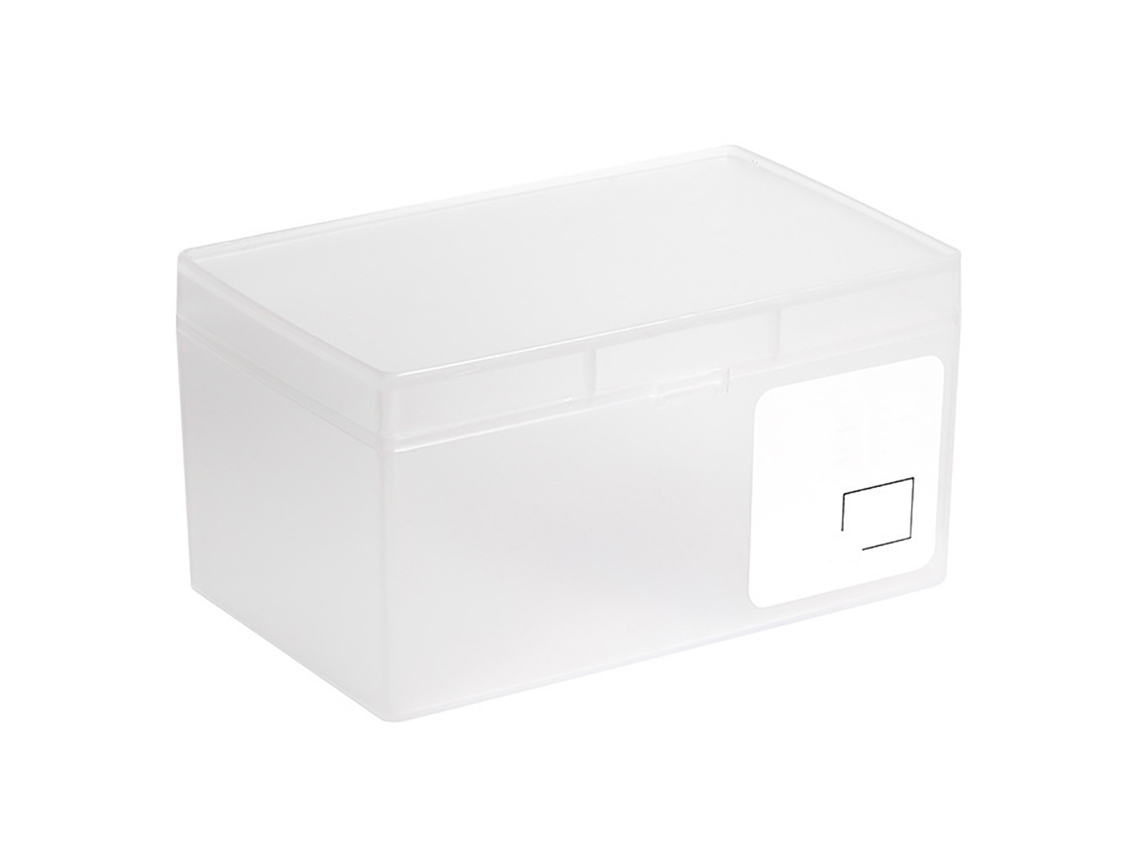 Caja De Plástico Para Guardar Tarjetas Con Tapa, Organizador De Escritorio Para Estudiantes Y Oficina.
