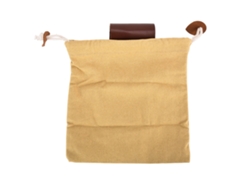 Bolsa Plegable De Cuero Y Lona Para Recolectar Alimentos, Ideal Para El Cinturón, La Recolección De Frutas Y Para Acampar (color Caqui).