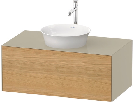 DURAVIT Tulip blanco, mueble de pared, ancho 1000 x fondo 550mm, con 1x extraíble, con tecnología tip-on, WT49760
