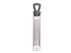Termómetro de acero inoxidable para dulces, frituras, mermeladas y jarabes, con gancho y pinza para sartenes. GOKOCO