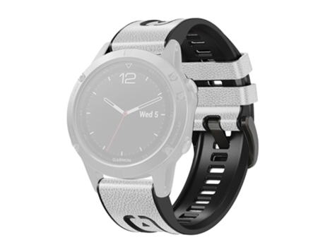 Correa de Silicona liberación rápida 26mm para Garmin Fenix 7X - blanco