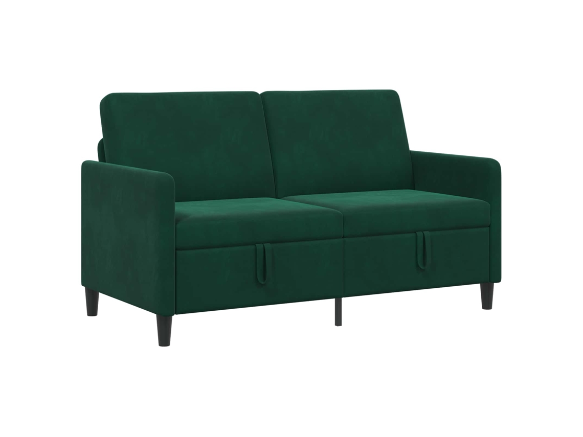Sofá Con Almacenamiento Verde Oscuro 152 X 78 X 87 Cm Poliéster