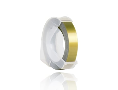 Cinta Adhesiva Plástica Dymo 3D (Color Dorado - 12 Mm)