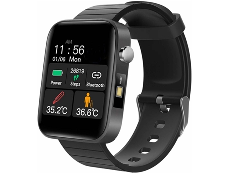 Smartwatch MDUG Monitor de Frequência Cardíaca Preto