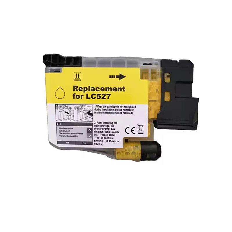 1 Cartucho De Tinta Amarillo N.° Lc-527 Lc527 Compatible Con Impresoras Brother Mfc-j4550dw J4350dw 4550 4350