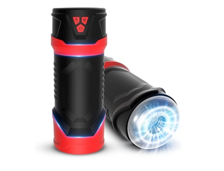 Taza masturbadora masculina eléctrica automática con 10 vibraciones y 3 bolsillos de succión al vacío juguete sexual para adultos negro BISBISOUS
