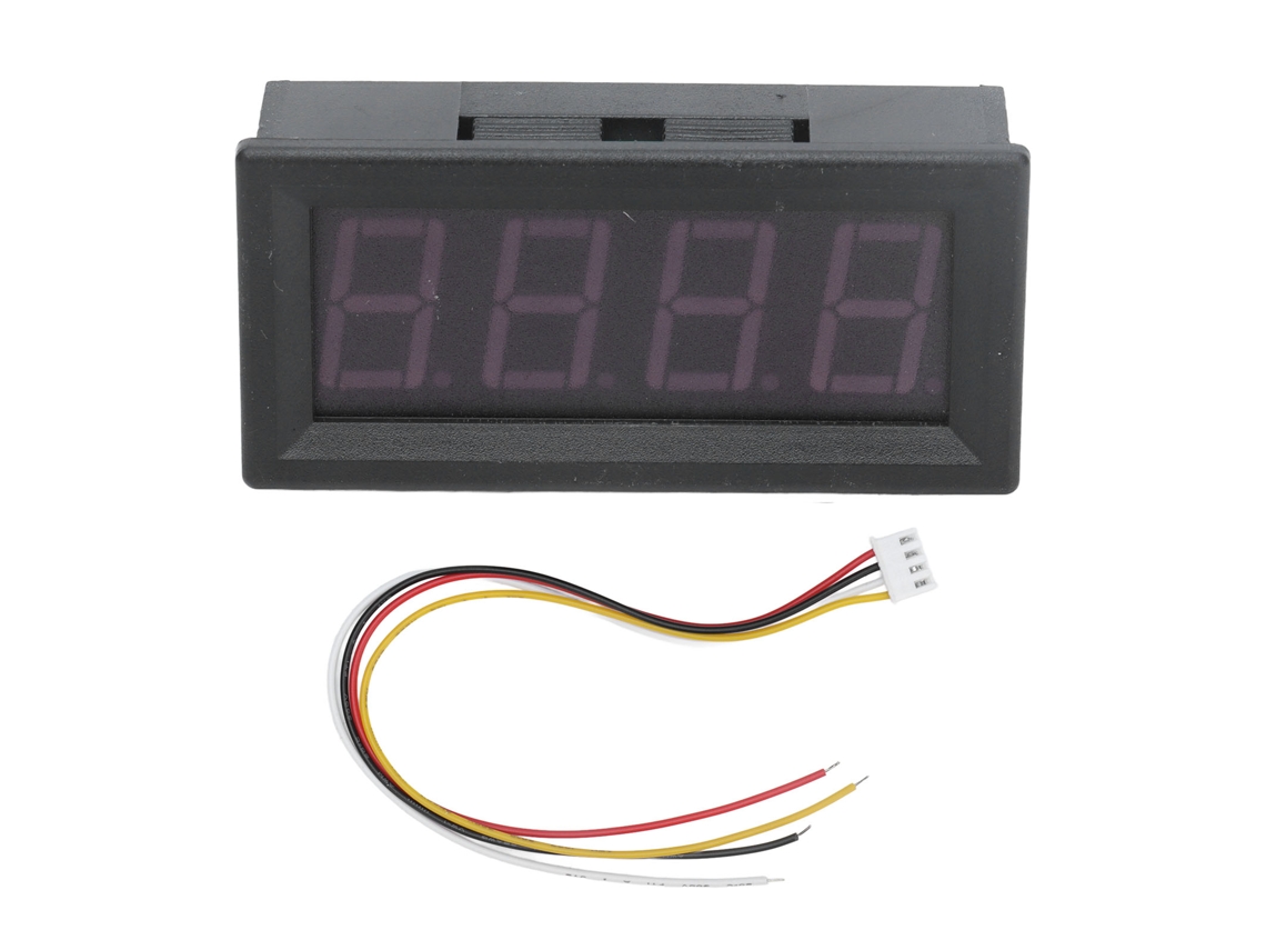 Módulo De Panel Ttl De 4 Dígitos Con Pantalla De Tubo Led, Puerto Serie Rs485 Y Cable.
