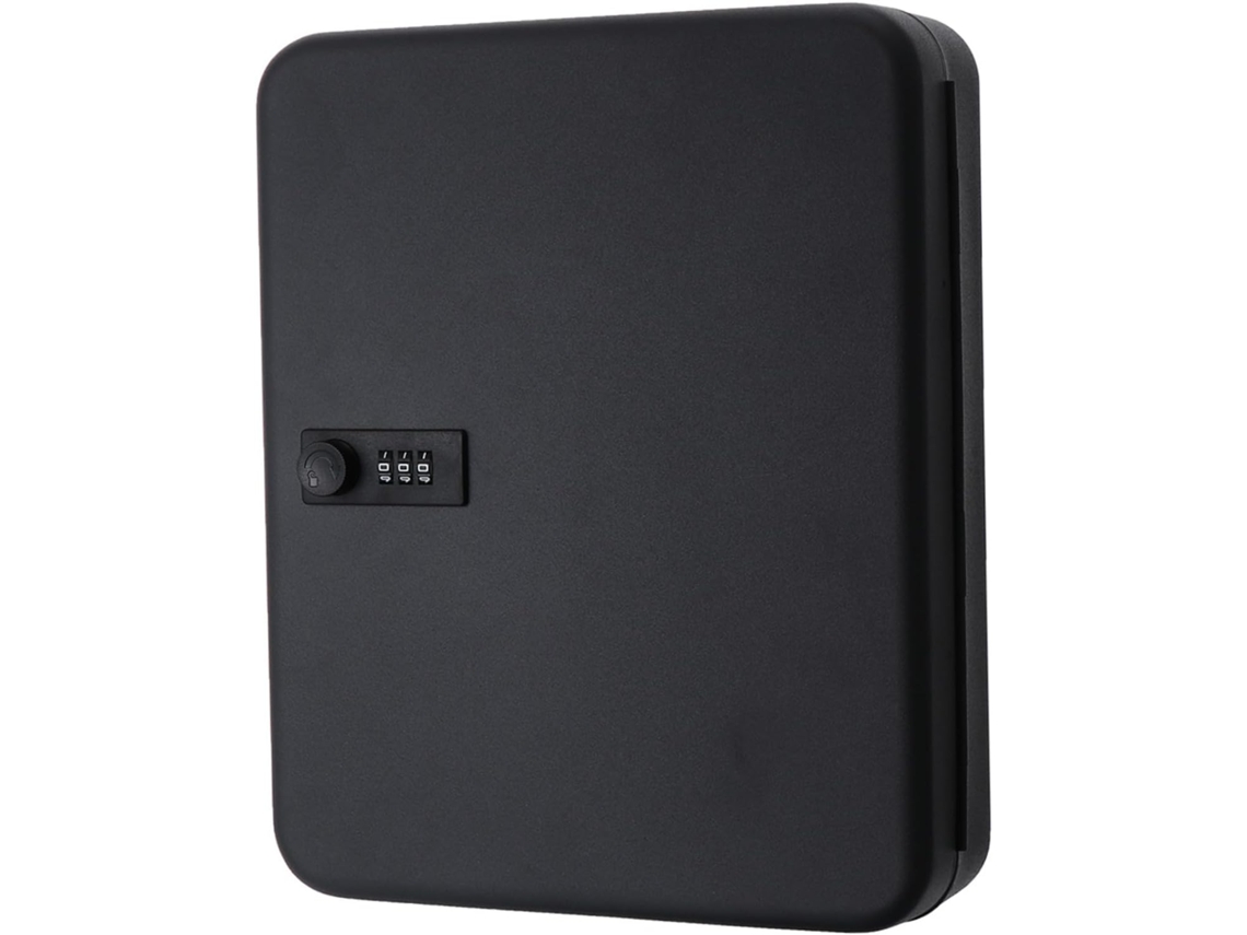Caja De Seguridad Mural Para Llaves Con Cerradura De Combinación, 28 Ranuras, Compacta, Color Negro, Para El Hogar.
