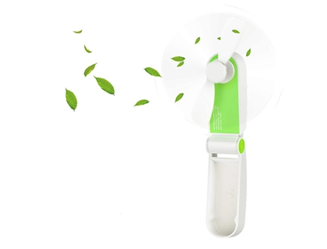 Mini Ventilador Portátil ENZON Bolsillo USB 2 Velocidades para Home Office Verde