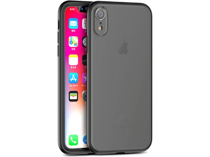 Funda iPhone XS Max WJS Hybrid Drop Negro