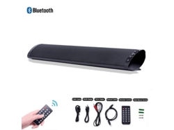 Barra De Sonido Para Tv Con Entradas Óptica, Rca, Aux, Usb Y Tarjeta Tf, Control Remoto Y Sonido Envolvente Estéreo Con Graves Potentes.