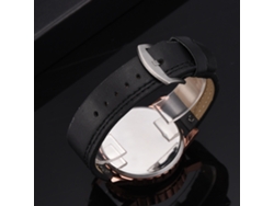 Reloj De Cuarzo Para Hombre Con Correa De Pu Estilo Casual Y Negocio
