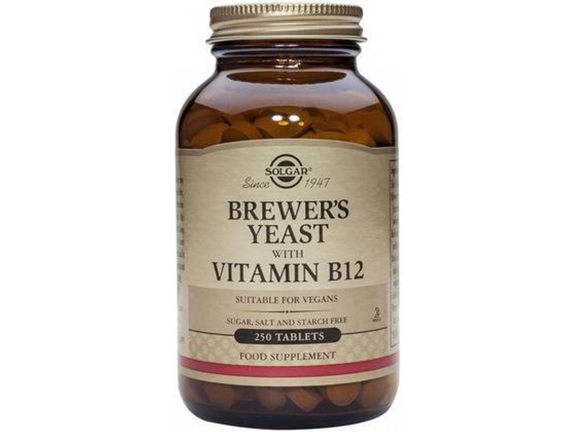 Complemento Alimentar SOLGAR Levedura De Cerveja (250 comprimidos de 500mg)