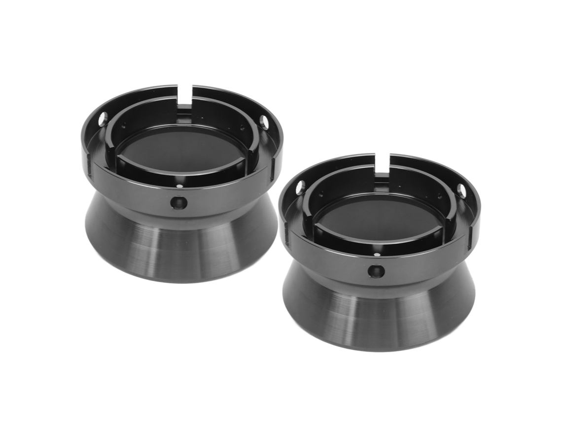 Adaptadores De Buje Nab De 10 Pulgadas En Aleación De Aluminio Gris Pulido Para Studer Revox Akai