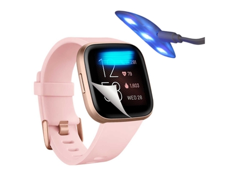 Kit 4 Protectores de Pantalla Hidrogel para Fitbit by Google Versa 2 Transparente