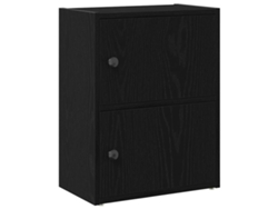 Maison Exclusive - Estantería De Madera De Ingeniería Roble Negro 40x24x52 Cm