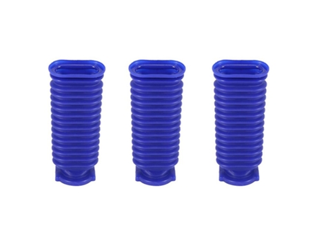 3 peças para dyson v6 v7 v8 v10 v11 rolo de veludo azul mangueira para limpeza