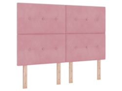 Maison Exclusive - Cabecero Rosa 160 Cm Terciopelo