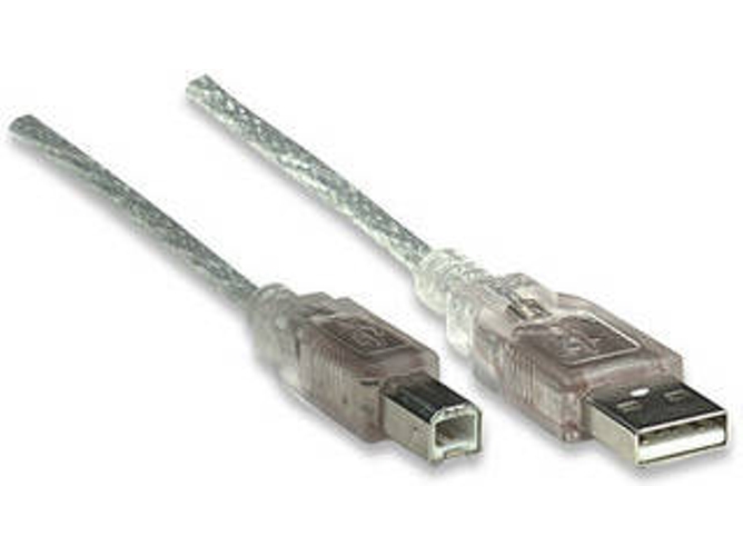 Cable USB MANHATTAN USB A/USB B 3 m Macho/Macho
