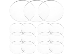 20 Lentes Ópticas Convexas Portátiles Con Lupa Para Lectura Y Experimentos.